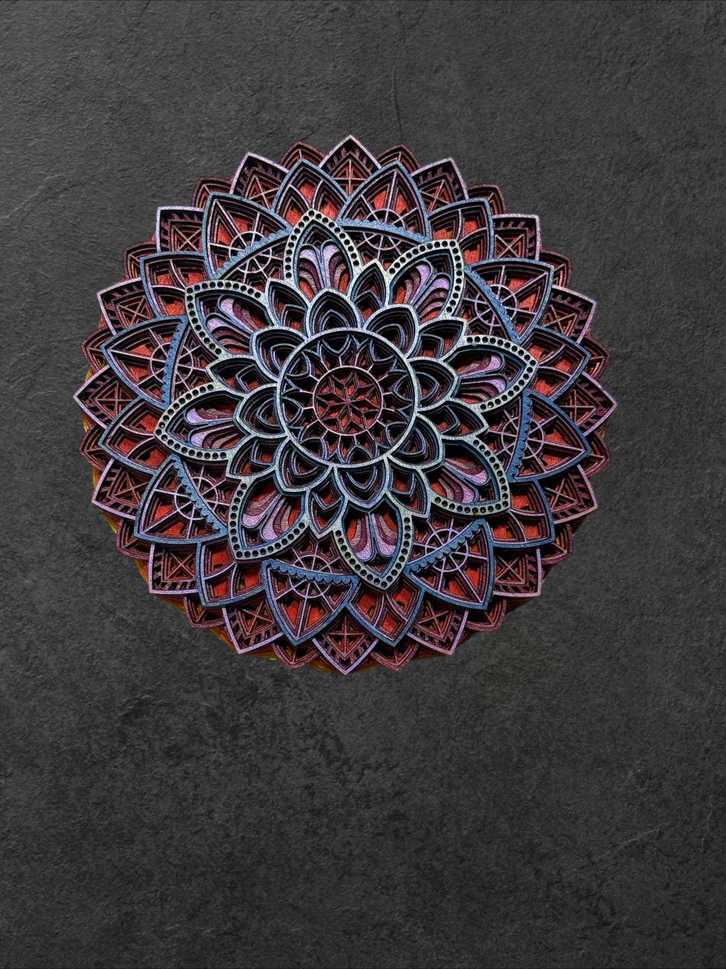 Mandala Flower Wood Art - Multiple Color Options!