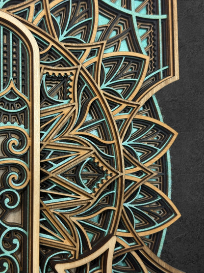 Scorpio Zodiac Mandala Wood Art