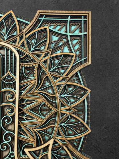 Scorpio Zodiac Mandala Wood Art