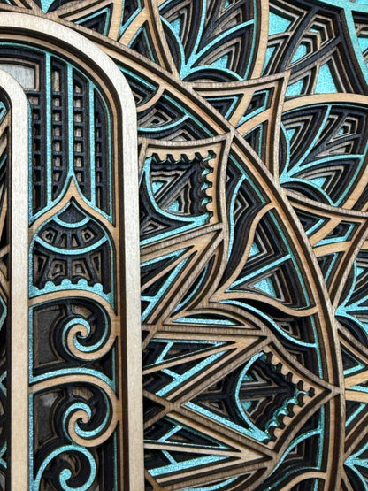 Scorpio Zodiac Mandala Wood Art