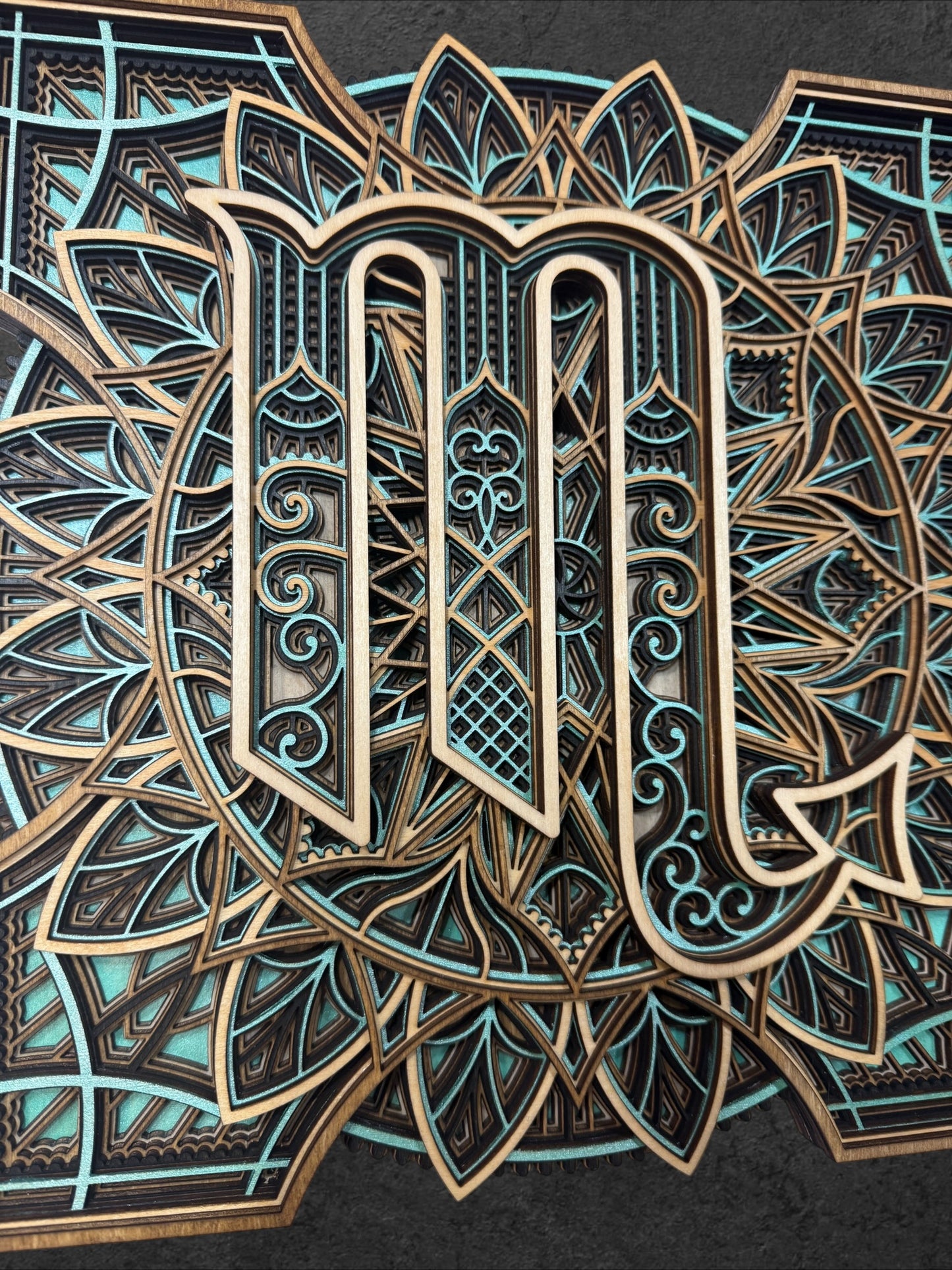 Scorpio Zodiac Mandala Wood Art