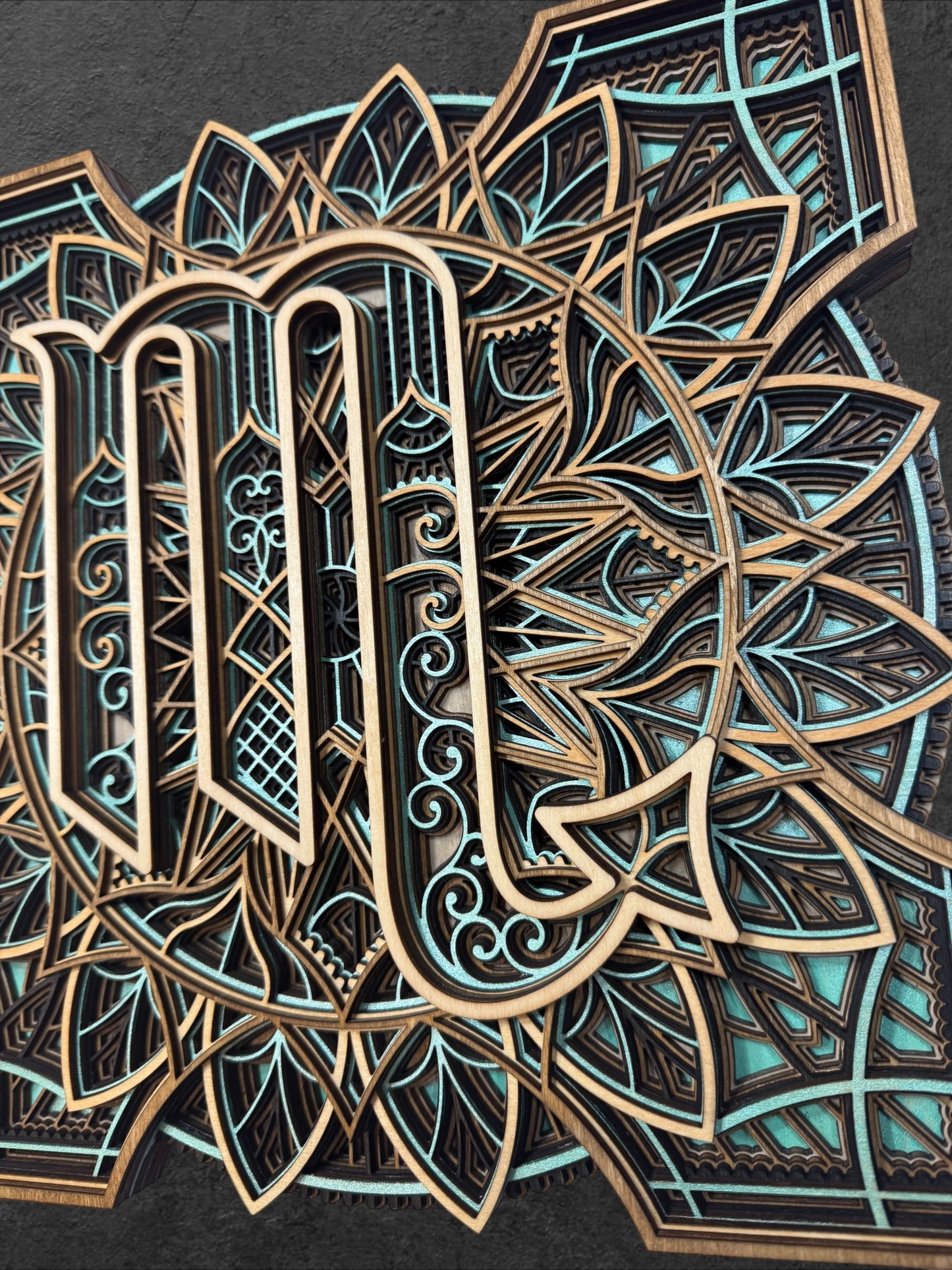 Scorpio Zodiac Mandala Wood Art