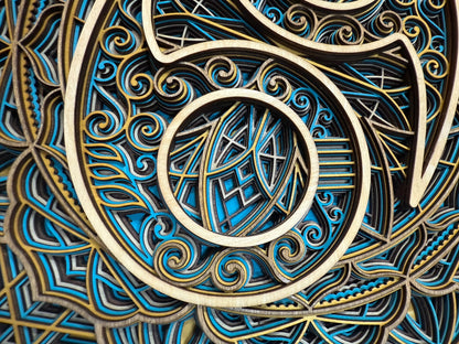 Cancer Zodiac Mandala Wood Art