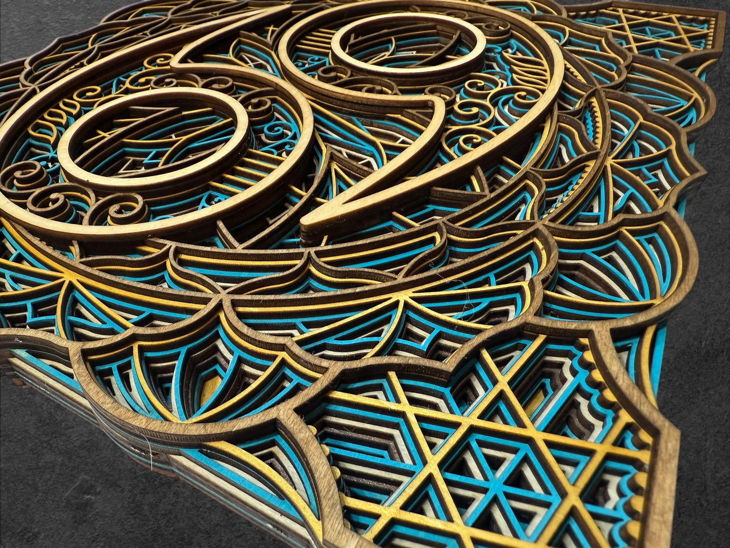 Cancer Zodiac Mandala Wood Art