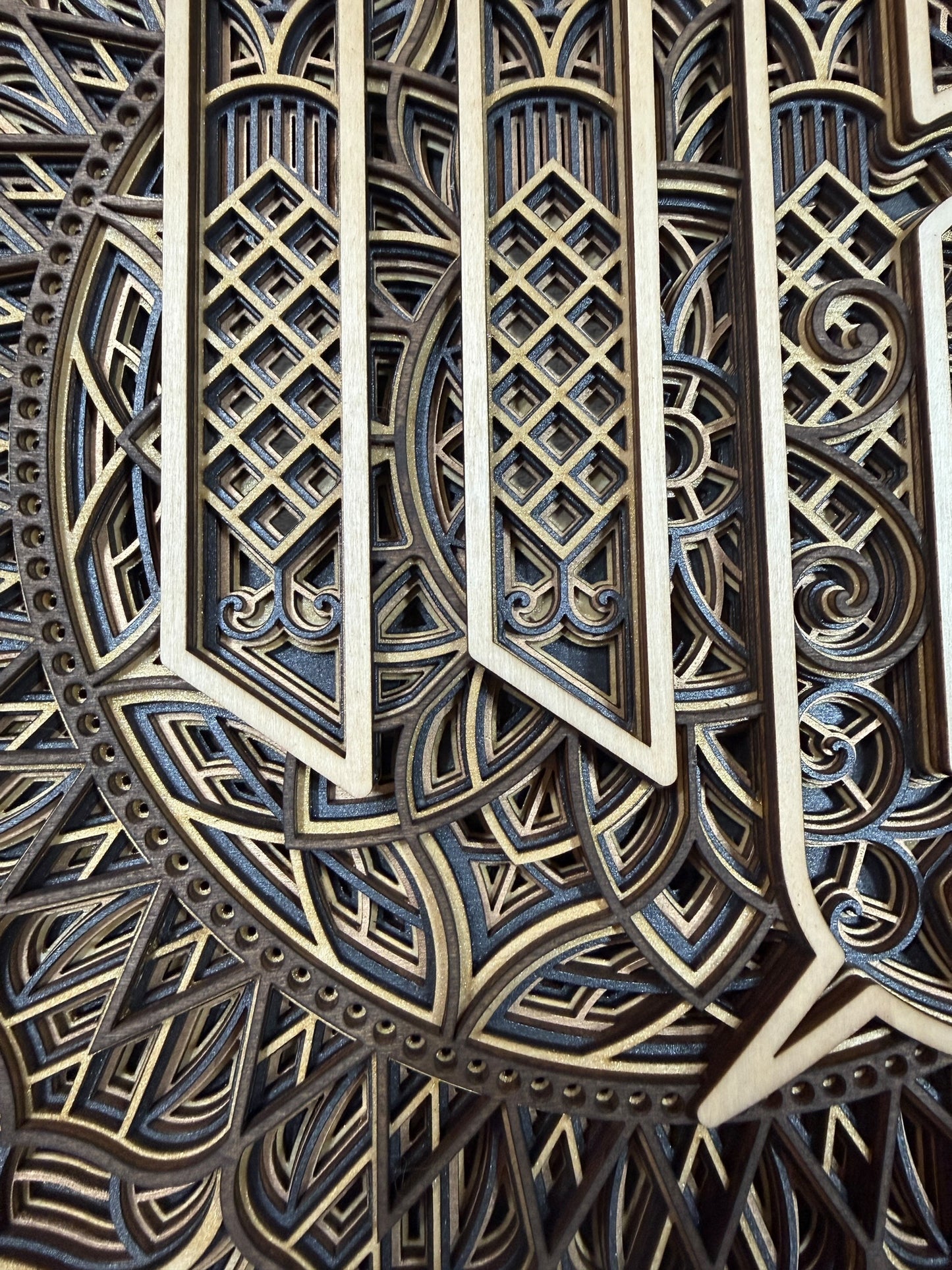 Virgo Zodiac Mandala Wood Art
