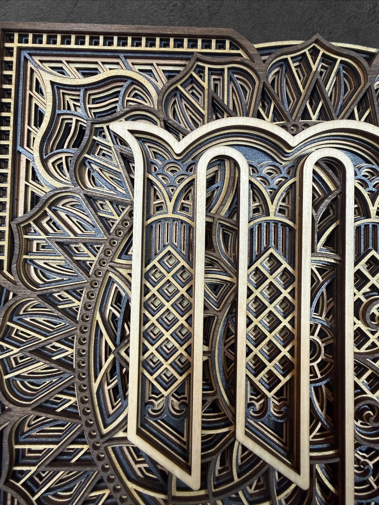 Virgo Zodiac Mandala Wood Art