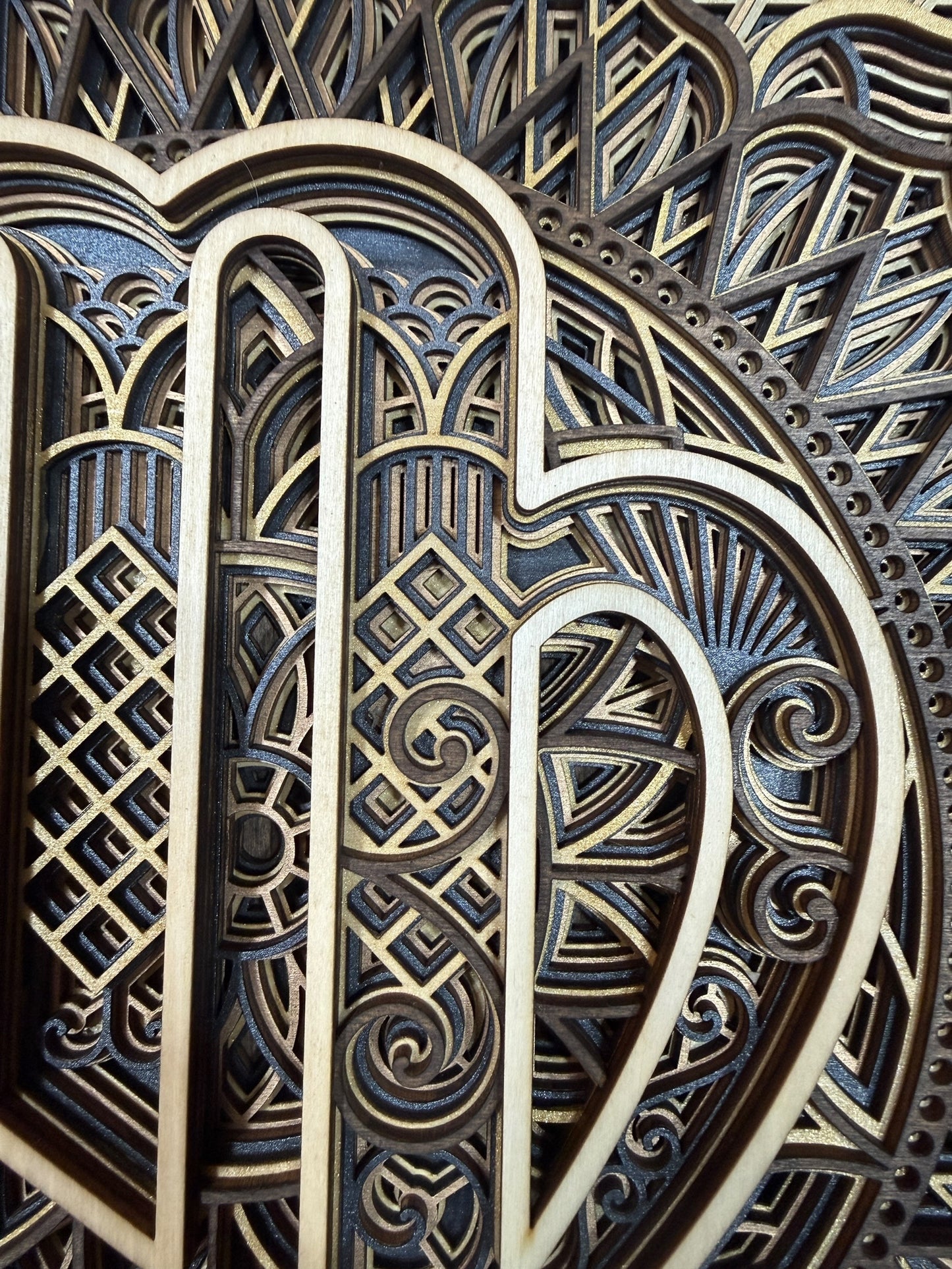 Virgo Zodiac Mandala Wood Art