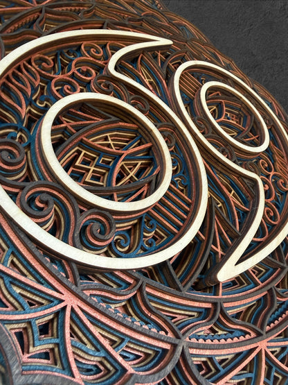 Cancer Zodiac Mandala Wood Art