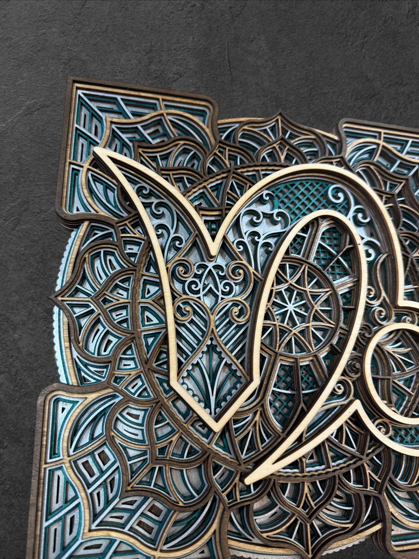 Capricorn Zodiac Mandala Wood Art