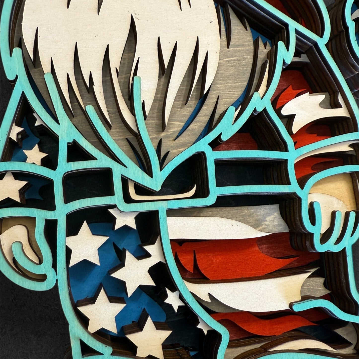 Gnome of Liberty Wood Art