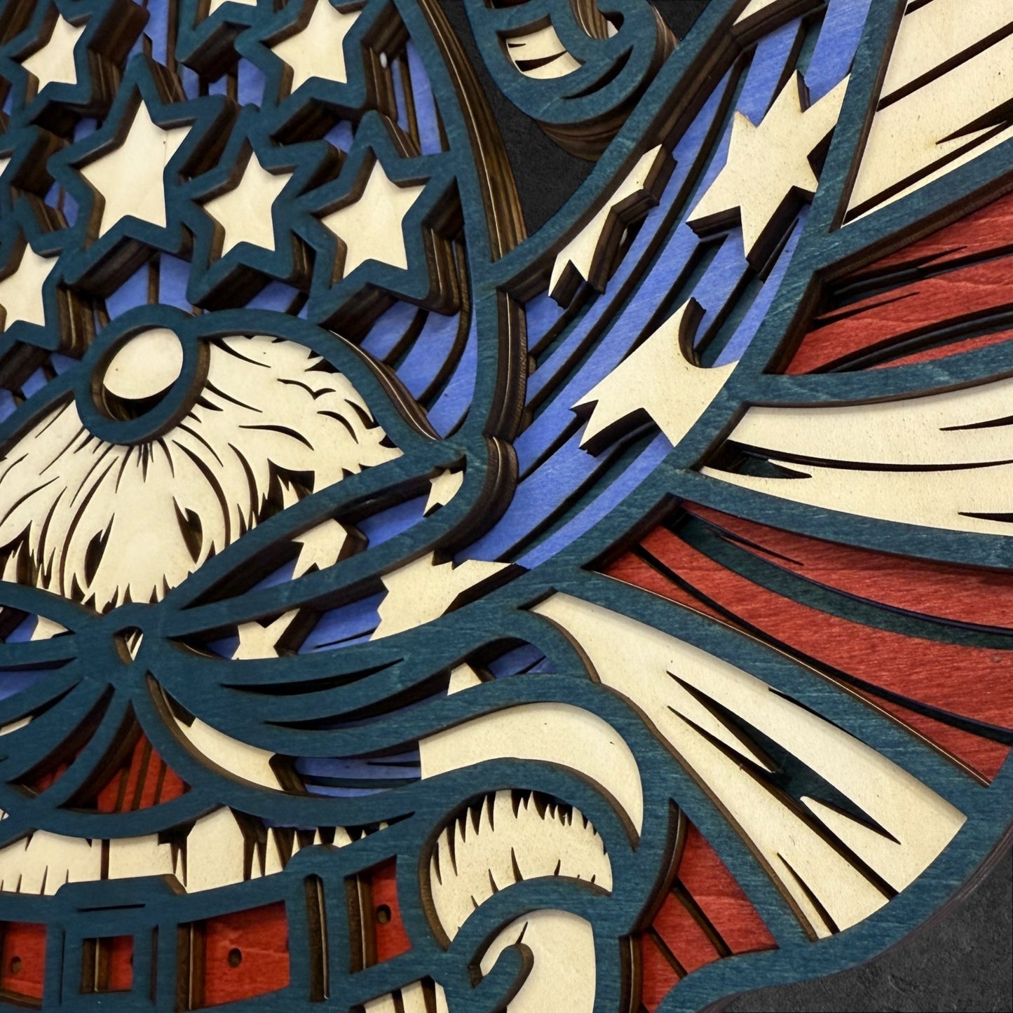 Patriotic Gnome Wood Art