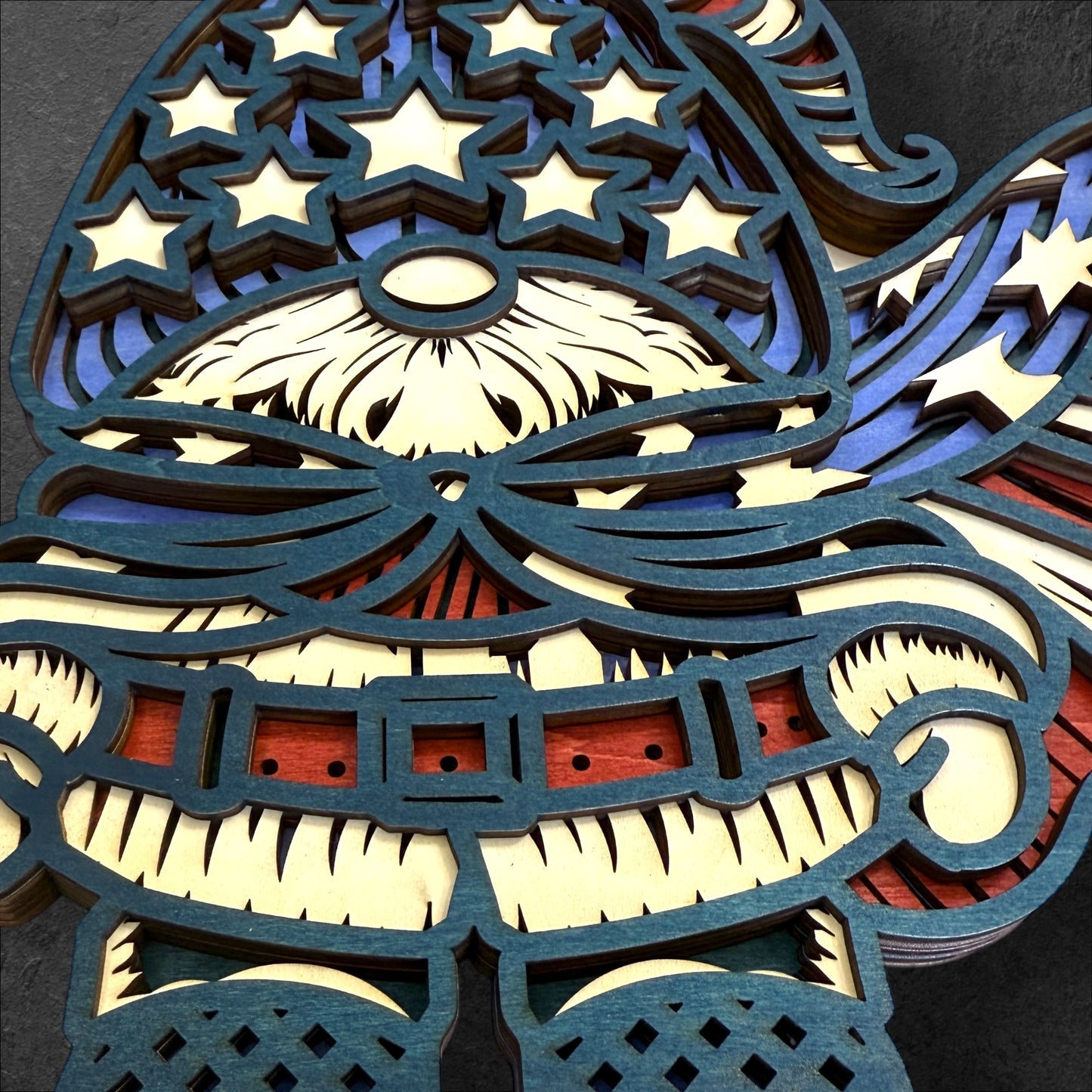 Patriotic Gnome Wood Art