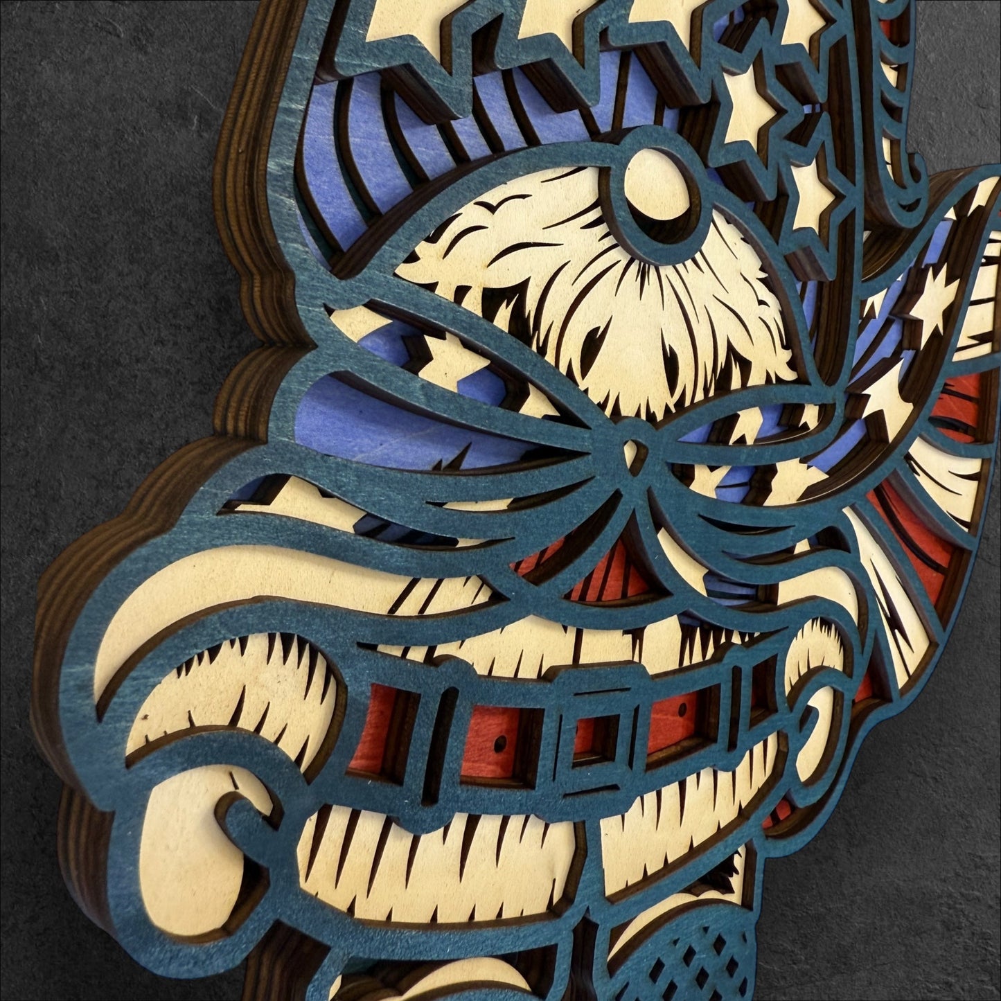 Patriotic Gnome Wood Art