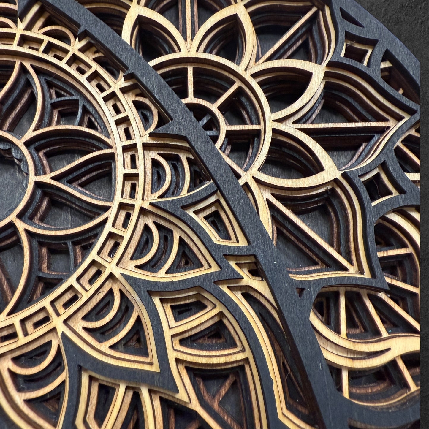 Cat Mandala Wood Art - Multiple Color Options!!