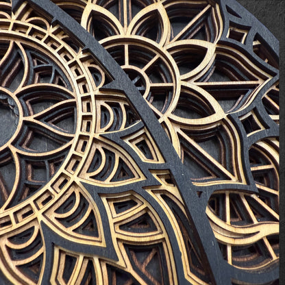 Cat Mandala Wood Art - Multiple Color Options!!