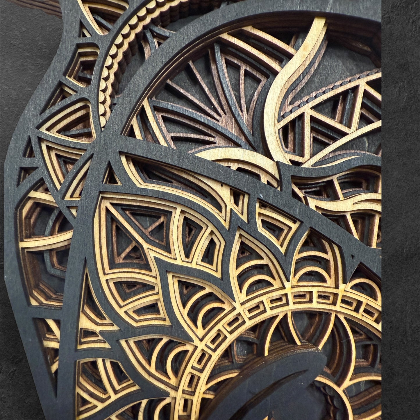 Cat Mandala Wood Art - Multiple Color Options!!