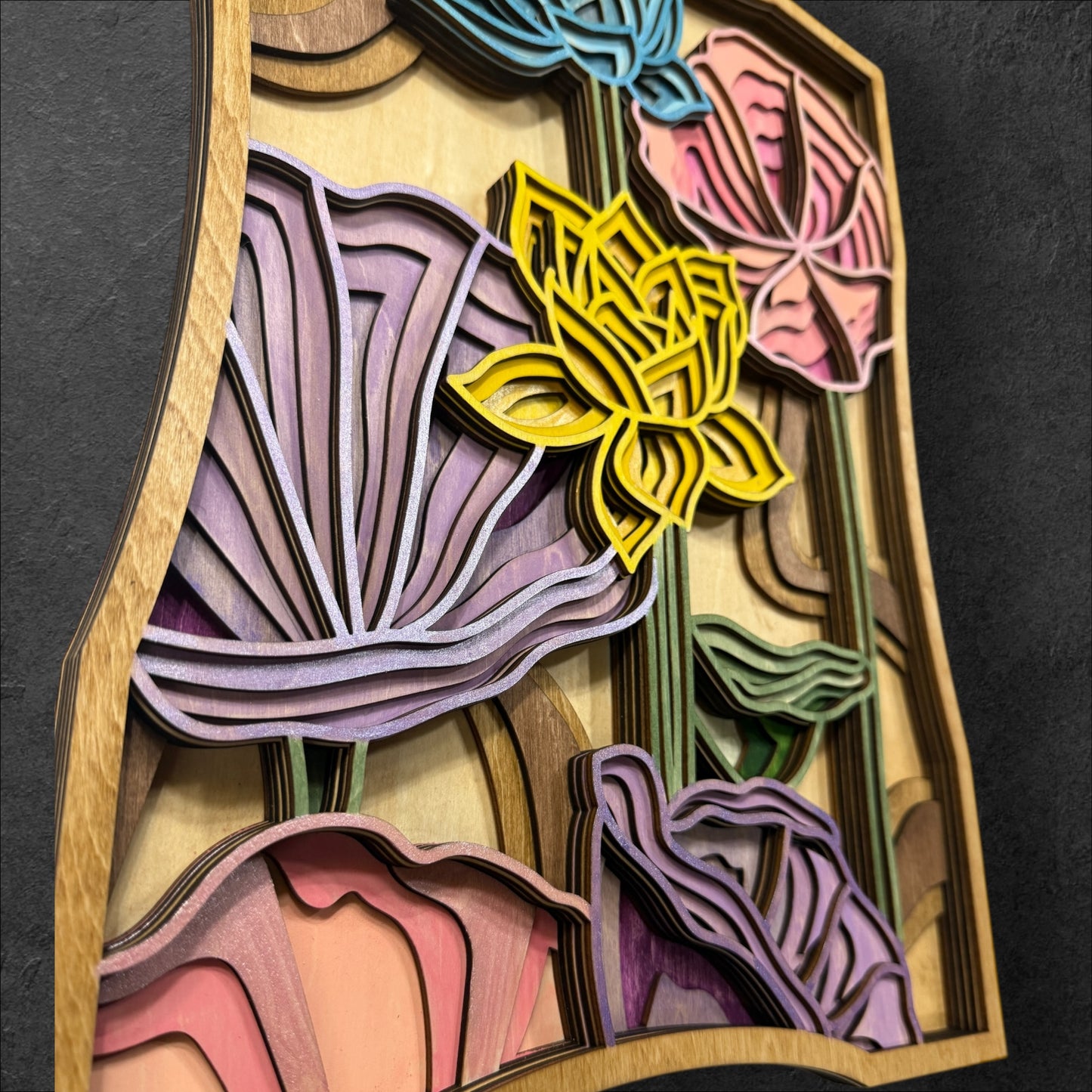 Wild Flowers Wood Art